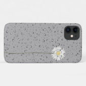 Coques Case-Mate iPhone gouttes de pluie sur marguerite blanche (Dos (Horizontal))