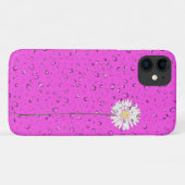 Coques Case-Mate iPhone gouttes de pluie sur marguerite blanche (Dos (Horizontal))