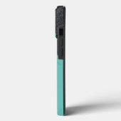 Coques Case-Mate iPhone Gouttes de vernis noir pailleté Ananas Menthe vert (Verso / Gauche)