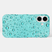 Coques Case-Mate iPhone Gouttes d'eau aquamarine (Verso (horizontal))