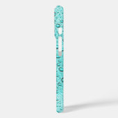 Coques Case-Mate iPhone Gouttes d'eau aquamarine (Verso / Gauche)