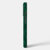 Coques Case-Mate iPhone Gouttes d'eau sur métal vert (Verso / Gauche)