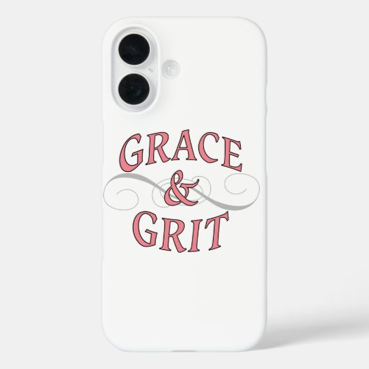 Coques Case-Mate iPhone Grace & Gris en rose et gris (Verso)