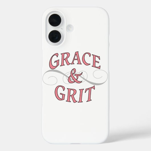 Coques Case-Mate iPhone Grace & Gris en rose et gris (Verso)