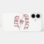 Coques Case-Mate iPhone Grace & Gris en rose et gris (Verso (horizontal))