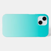 Coques Case-Mate iPhone gradient aqueux turquoise (Verso (horizontal))