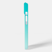 Coques Case-Mate iPhone gradient aqueux turquoise (Verso / Gauche)