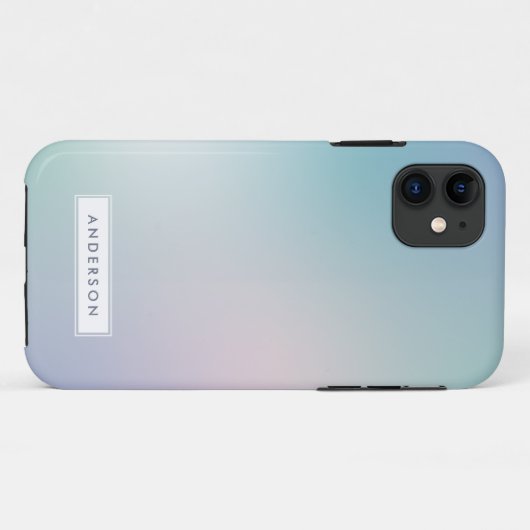 Coques Case-Mate iPhone gradient arc-en-ciel moderne Abstrait (Dos (Horizontal))