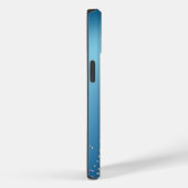 Coques Case-Mate iPhone Gradient Ciel Bleu Silver Confetti (Verso / Droite)