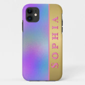 Coques Case-Mate iPhone Gradient couleur rose et bleu personnalisé (Dos)