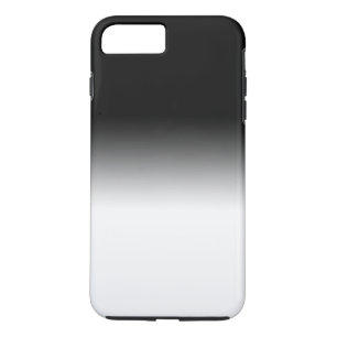 Coque iPhone 8 Plus/7 Plus Gradient FRAIS chic noir et blanc