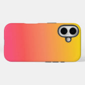 Coques Case-Mate iPhone Gradient jaune et rose (Verso (horizontal))