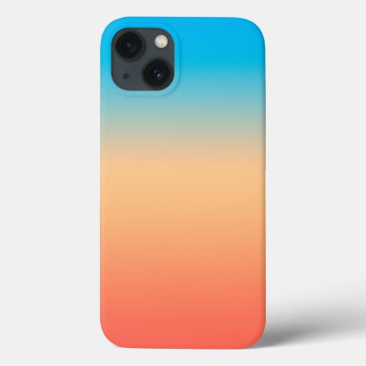 Coques Case-Mate iPhone Gradient ombre corail blush beige bleu doux (Verso)
