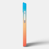 Coques Case-Mate iPhone Gradient ombre corail blush beige bleu doux (Verso / Gauche)
