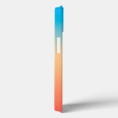 Coques Case-Mate iPhone Gradient ombre corail blush beige bleu doux (Verso / Droite)