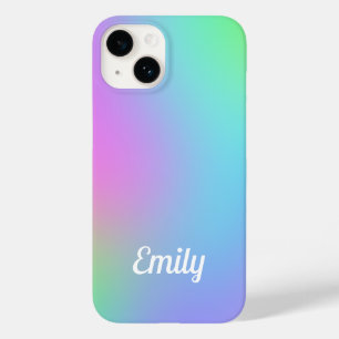 Coque Pour iPhone 14 Gradient Pastel personnalisé