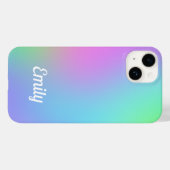 Coques Case-Mate iPhone Gradient Pastel personnalisé (Verso (horizontal))