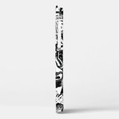 Coques Case-Mate iPhone Graffiti Abstrait en noir et blanc (Verso / Gauche)