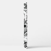 Coques Case-Mate iPhone Graffiti Abstrait en noir et blanc (Verso / Droite)