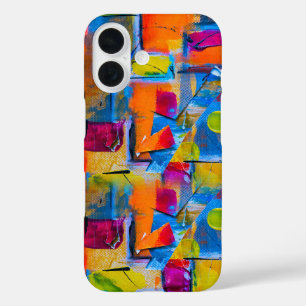 Coques iPhone 16 Graffiti coloré,