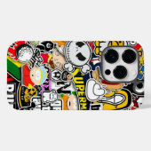 Coques Case-Mate iPhone Graffiti de dessin animé (Verso (horizontal))