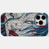 Coques Case-Mate iPhone Graffiti de fille asiatique (Verso (horizontal))