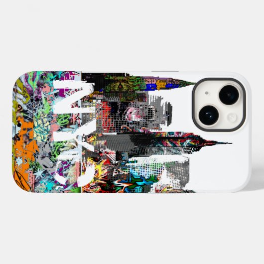 Coques Case-Mate iPhone Graffiti de New York (Verso (horizontal))