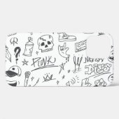 Coques Case-Mate iPhone Graffiti Doodles : Punk Music Scribble (Verso (horizontal))