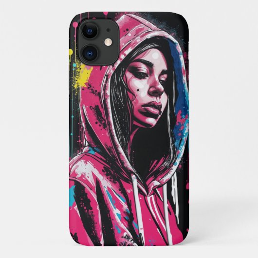 Coques Case-Mate iPhone Graffiti Edgy Girl (Dos)
