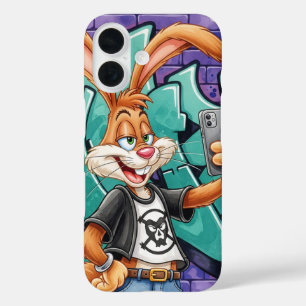 Coques iPhone 16 Graffiti et Selfie, par Natasha Us