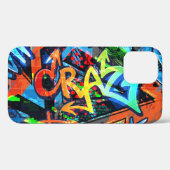 Coques Case-Mate iPhone Graffiti lumineux, design graphique urbain. (Verso (horizontal))