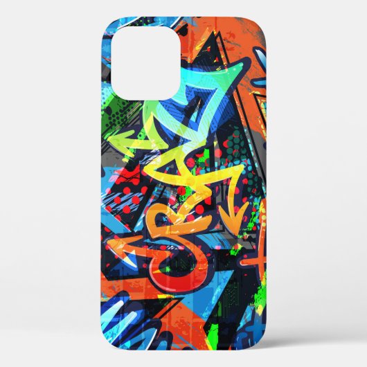 Coques Case-Mate iPhone Graffiti lumineux, design graphique urbain. (Verso)