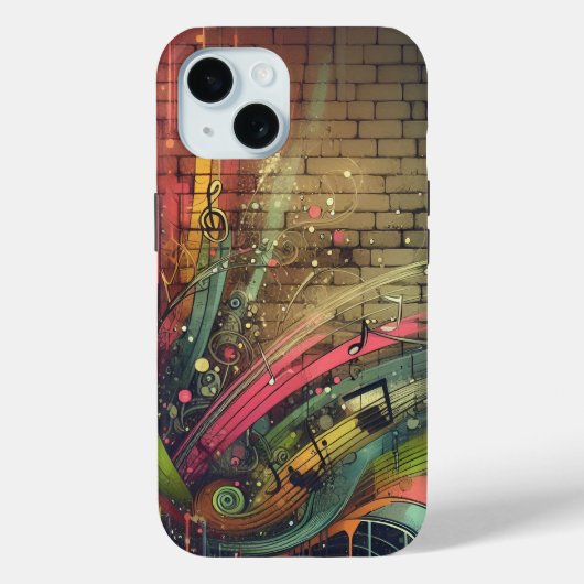 Coques Case-Mate iPhone Graffiti musical (Verso)