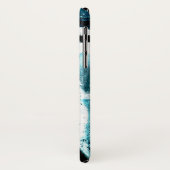 Coques Case-Mate iPhone Graffiti noir et bleu Abstrait (Dos/Gauche)