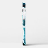 Coques Case-Mate iPhone Graffiti noir et bleu Abstrait Coque-Mate iPhone (Verso / Gauche)