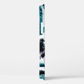 Coques Case-Mate iPhone Graffiti noir et bleu Abstrait Coque-Mate iPhone (Verso / Droite)