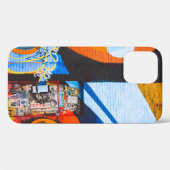 Coques Case-Mate iPhone Graffiti orange et bleu (Verso (horizontal))