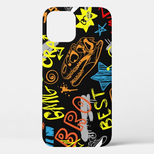Coques Case-Mate iPhone Graffiti pour garçons : Coolness dessiné à la main (Verso)