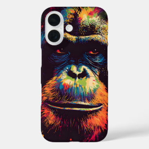 Coques iPhone 16 Graffiti sauvage Gorille de la jungle urbaine