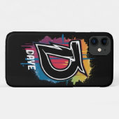 Coques Case-Mate iPhone Graffiti Style Lettre "D" Monogramme personnalisab (Dos (Horizontal))