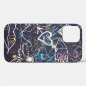 Coques Case-Mate iPhone Graffiti tableau noir amour (Verso (horizontal))