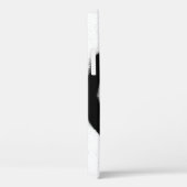 Coques Case-Mate iPhone graffiti visage souriant émoticon en noir sur blan (Verso / Droite)