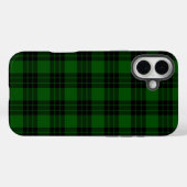 Coques Case-Mate iPhone Graham tartan vert noir plaid (Verso (horizontal))