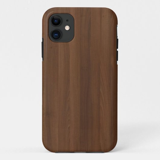 Coques Case-Mate iPhone Grain brillant en bois de Chocholate (Dos)
