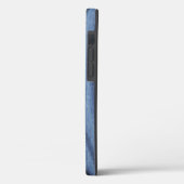 Coques Case-Mate iPhone Grain en bois bleu en poudre (Verso / Gauche)