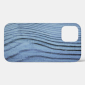 Coques Case-Mate iPhone Grain en bois bleu en poudre (Verso (horizontal))