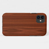 Coques Case-Mate iPhone Grain en bois brun-rougeâtre (Dos (Horizontal))