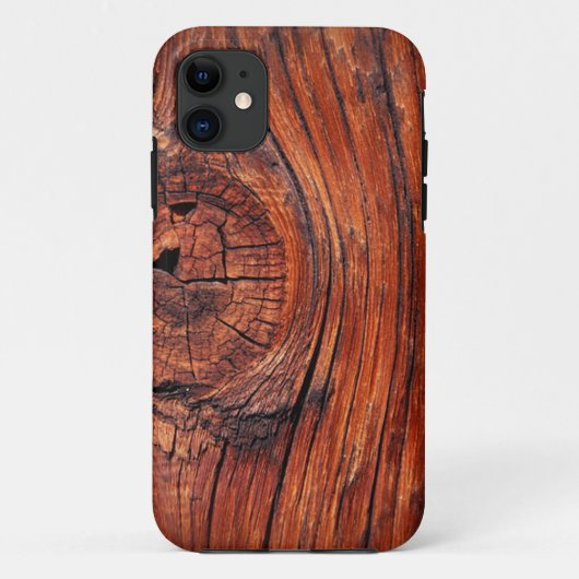 Coques Case-Mate iPhone Grain en bois de séquoia (Dos)