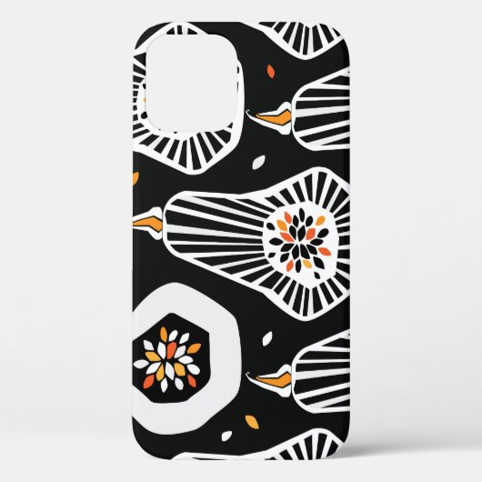 Coques Case-Mate iPhone Graines Citrouilles stylisées : Conception transpa (Verso)