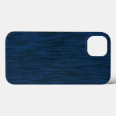 Coques Case-Mate iPhone Grains de bois brut apparence Arrière - plan Bleu  (Verso (horizontal))